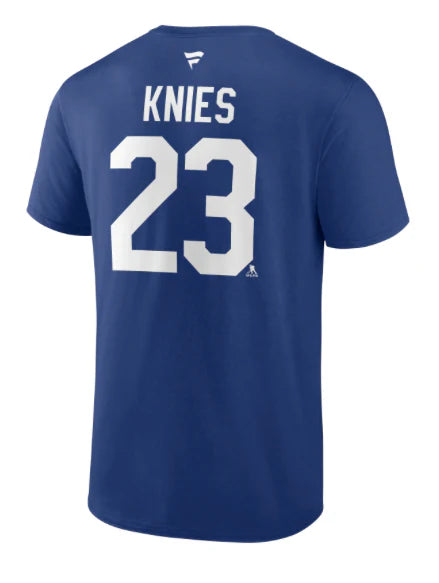 NHL Player T-Shirt Authentic Stack Matthew Knies Maple Leafs