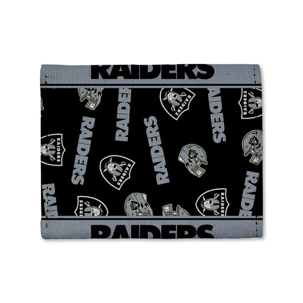 NFL Canvas Trifold Wallet Raiders