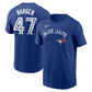 MLB Player T-Shirt Name And Number Home Addison Barger Blue Jays
