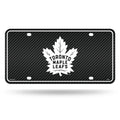 NHL License Plate Metal Carbon Fiber Design Maple Leafs