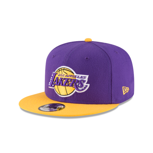 NBA Hat 950 Basic Snapback Two Tone Purple and Yellow Lakers