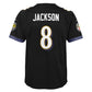 NFL Youth Player Game Jersey Alt Black Lamar Jackson Ravens