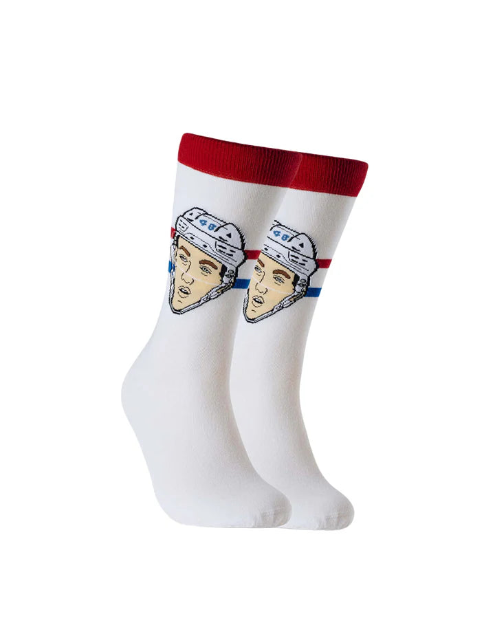 NHLPA Youth Player Socks Lane Hutson White Canadiens