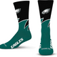NFL Socks Black Wave Large Eagles