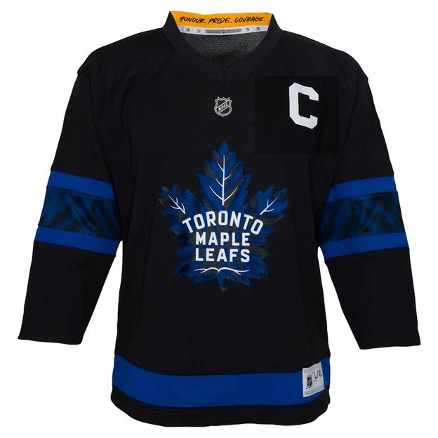 NHL Infant Player Replica Jersey Alt Black Reversible Auston Matthews Maple Leafs