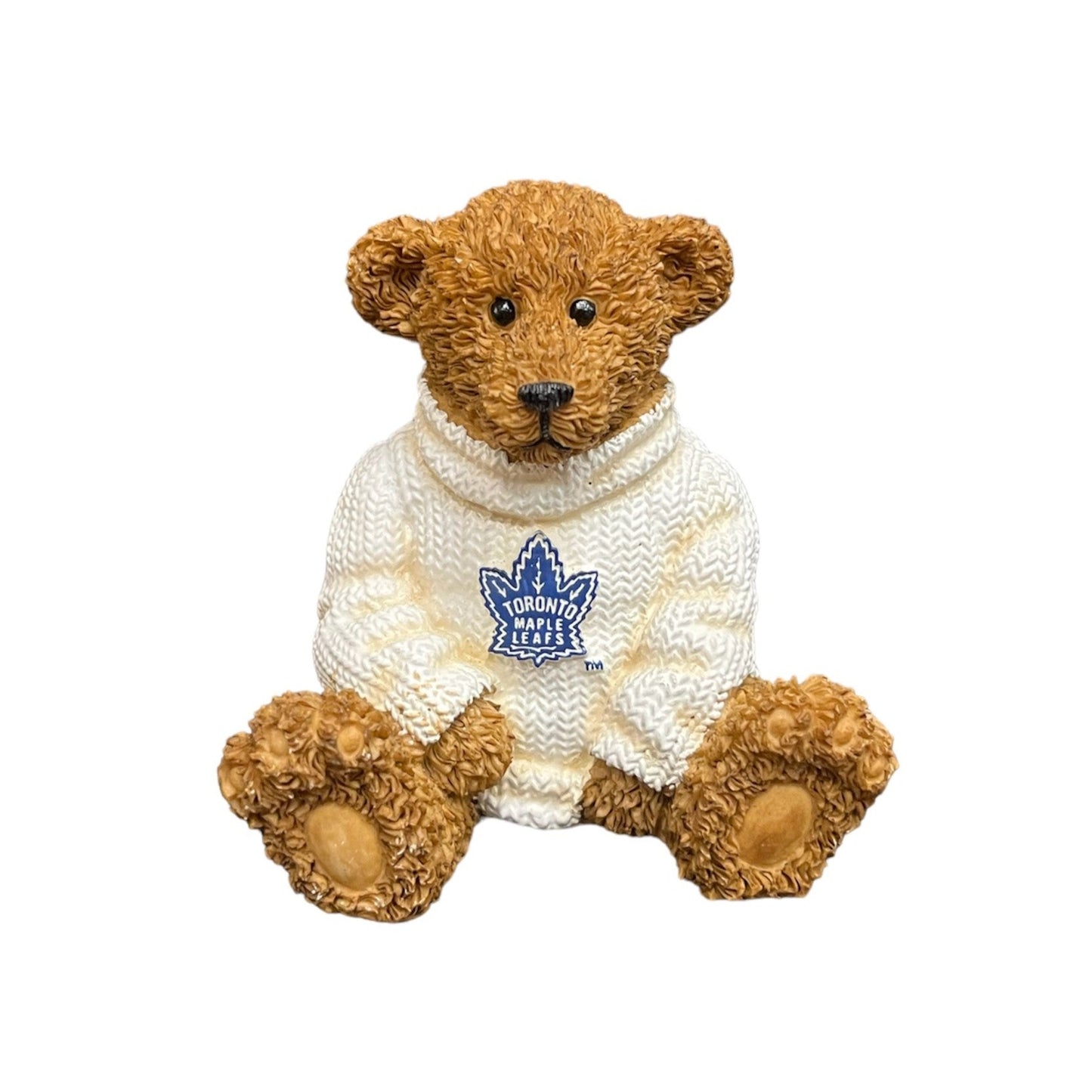 NHL Mini Ceramic Figurine Powerplay Teddies Heritage Maple Leafs