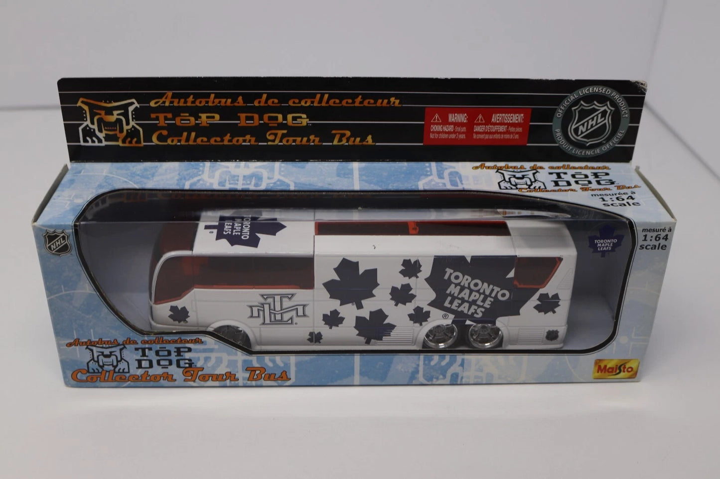 NHL Diecast Collectible 1:64 2007 Tour Bus Maple Leafs