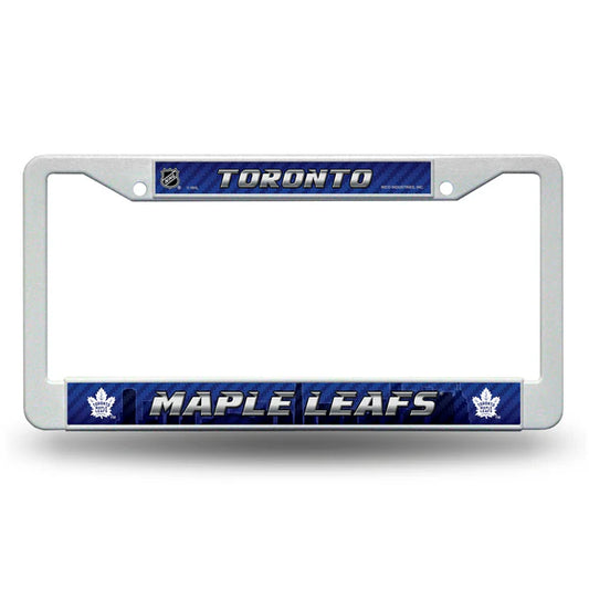 NHL License Plate Frame Plastic Maple Leafs