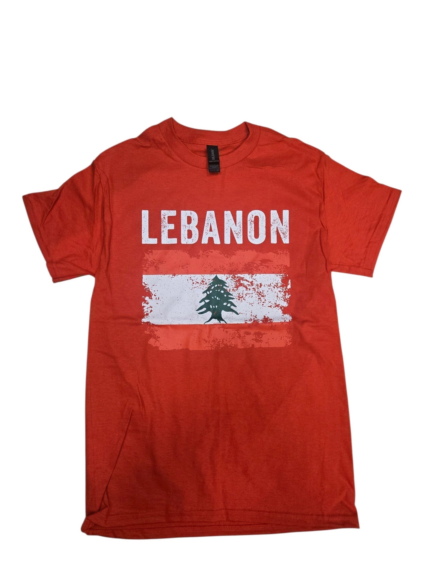 Country Youth T-Shirt Distressed Flag Lebanon