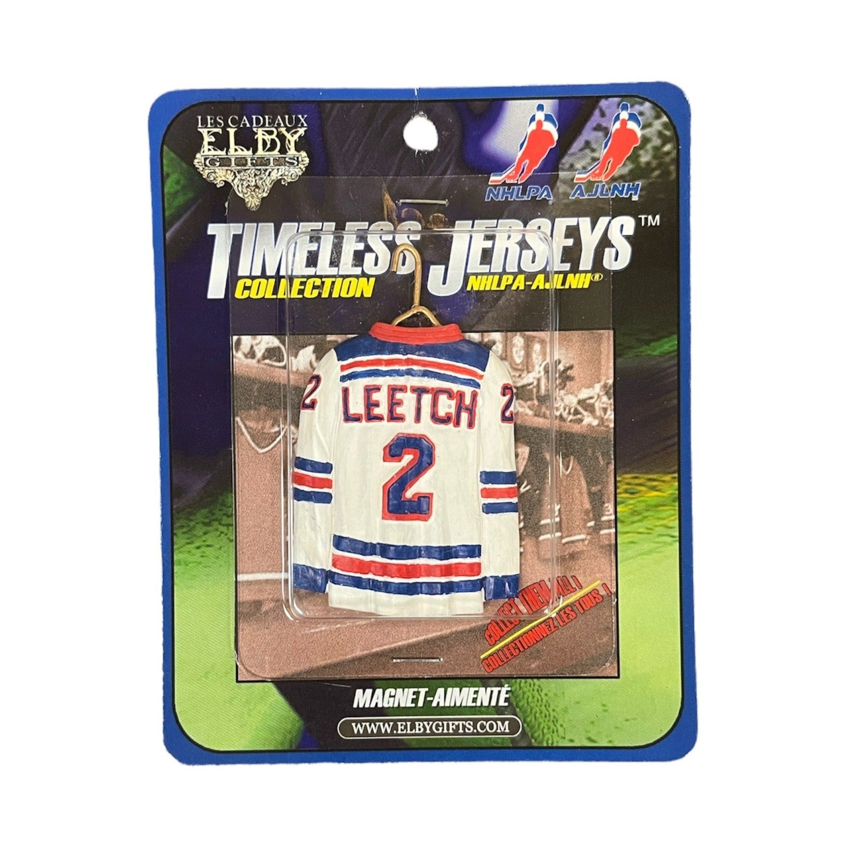 NHL Vintage Player Ceramic Magnet Brian Leetch Rangers