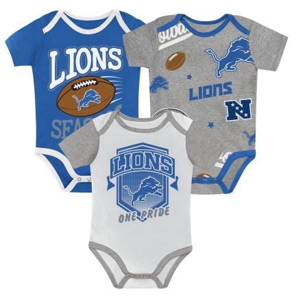 NFL Infant 3Pc Onesie Set 1st Round Pick Lions