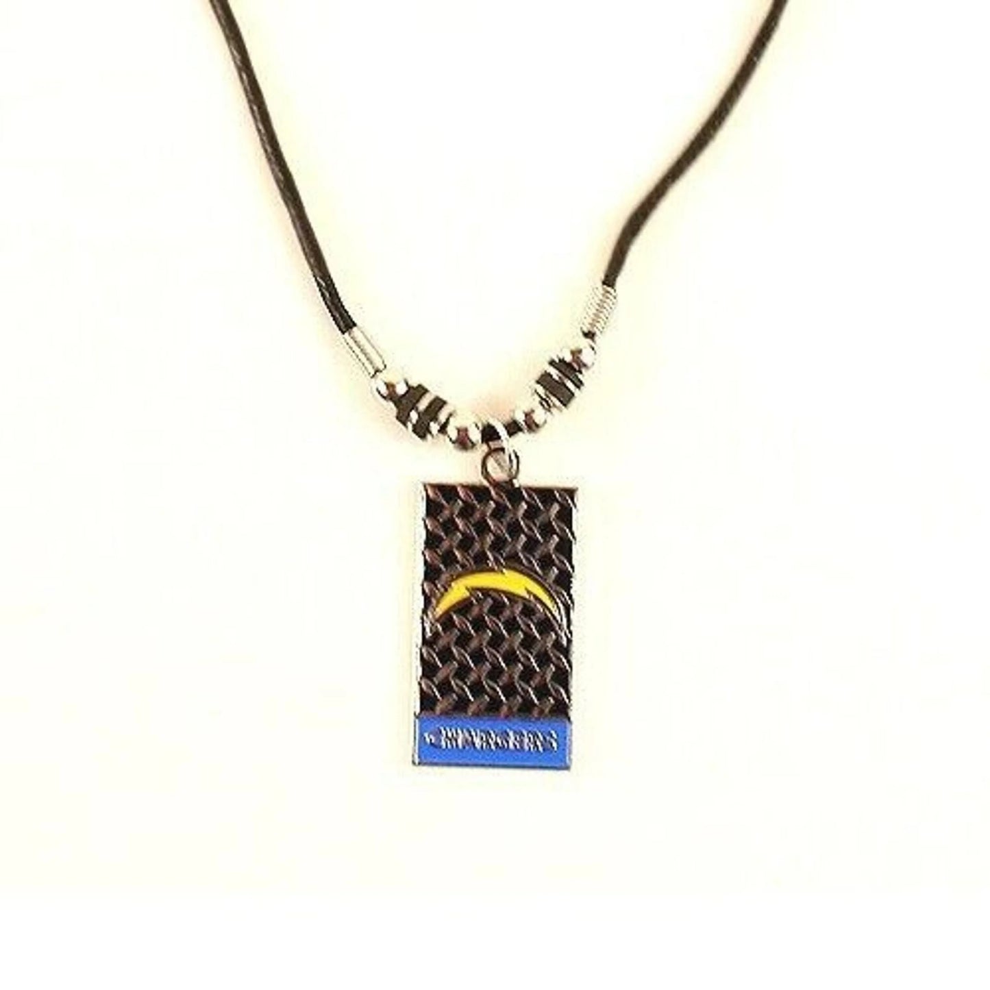 NFL Necklace Diamond Plate Chargers