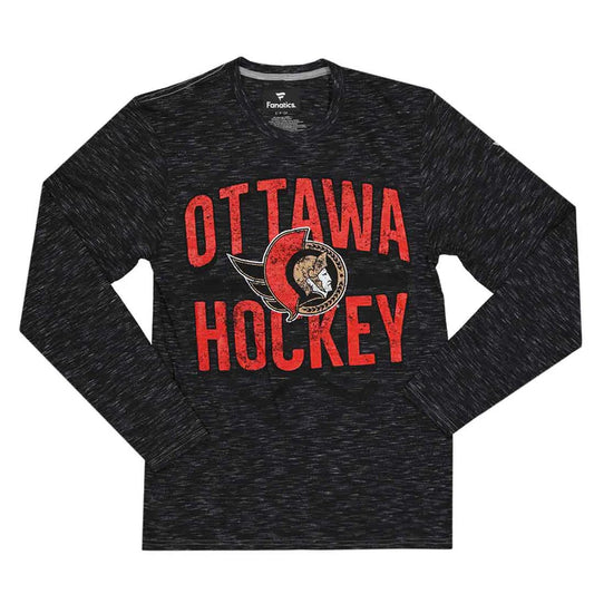 NHL Long Sleeve Shirt Heathered Senators