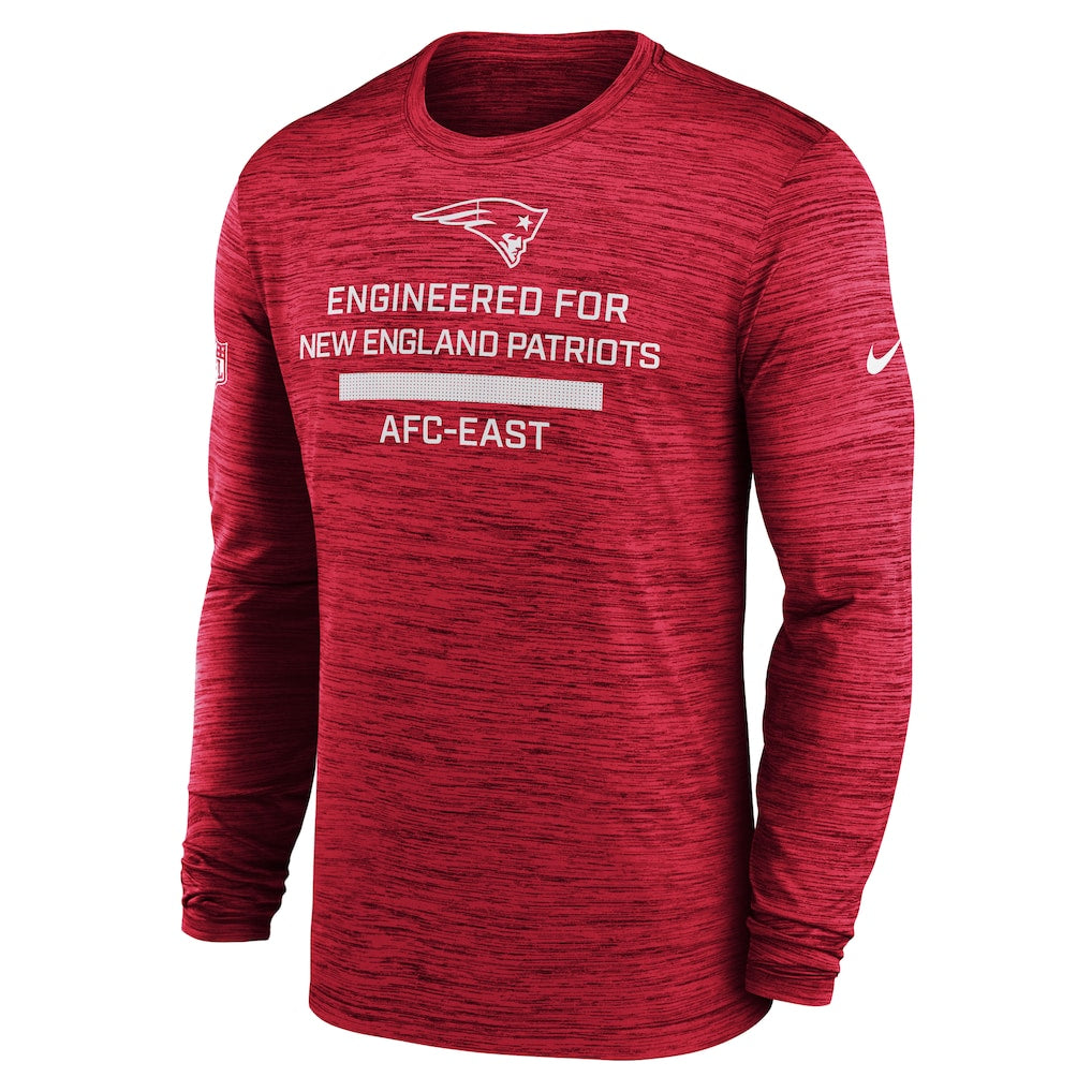 NFL Long Sleeve Dri-Fit Shirt Driven Back Patriots