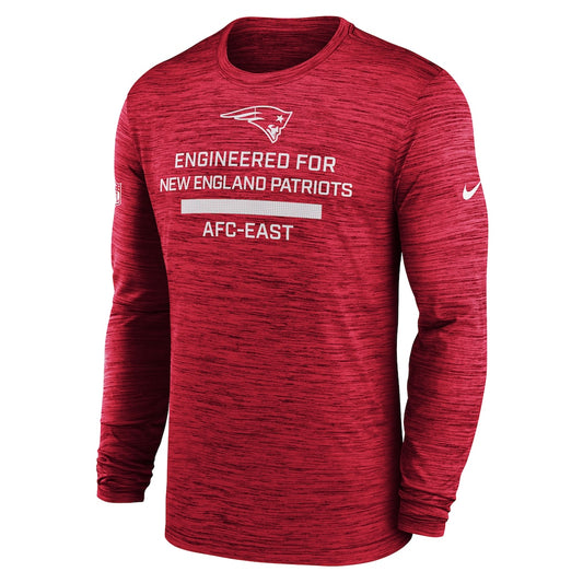 NFL Long Sleeve Dri-Fit Shirt Driven Back Patriots