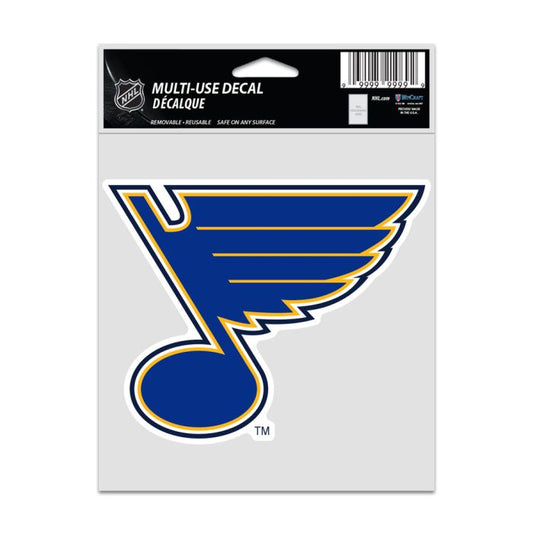 NHL Multi Use Decal 3.75x5 Logo Blues