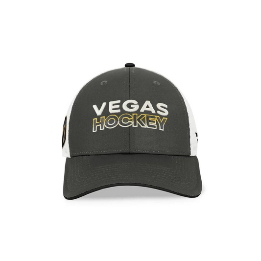 NHL Hat Structured Adjustable Trucker Authentic Pro Team Name Golden Knights