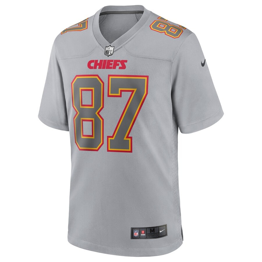 NFL Player Game Jersey Grey Atmosphere Travis Kelce Chiefs