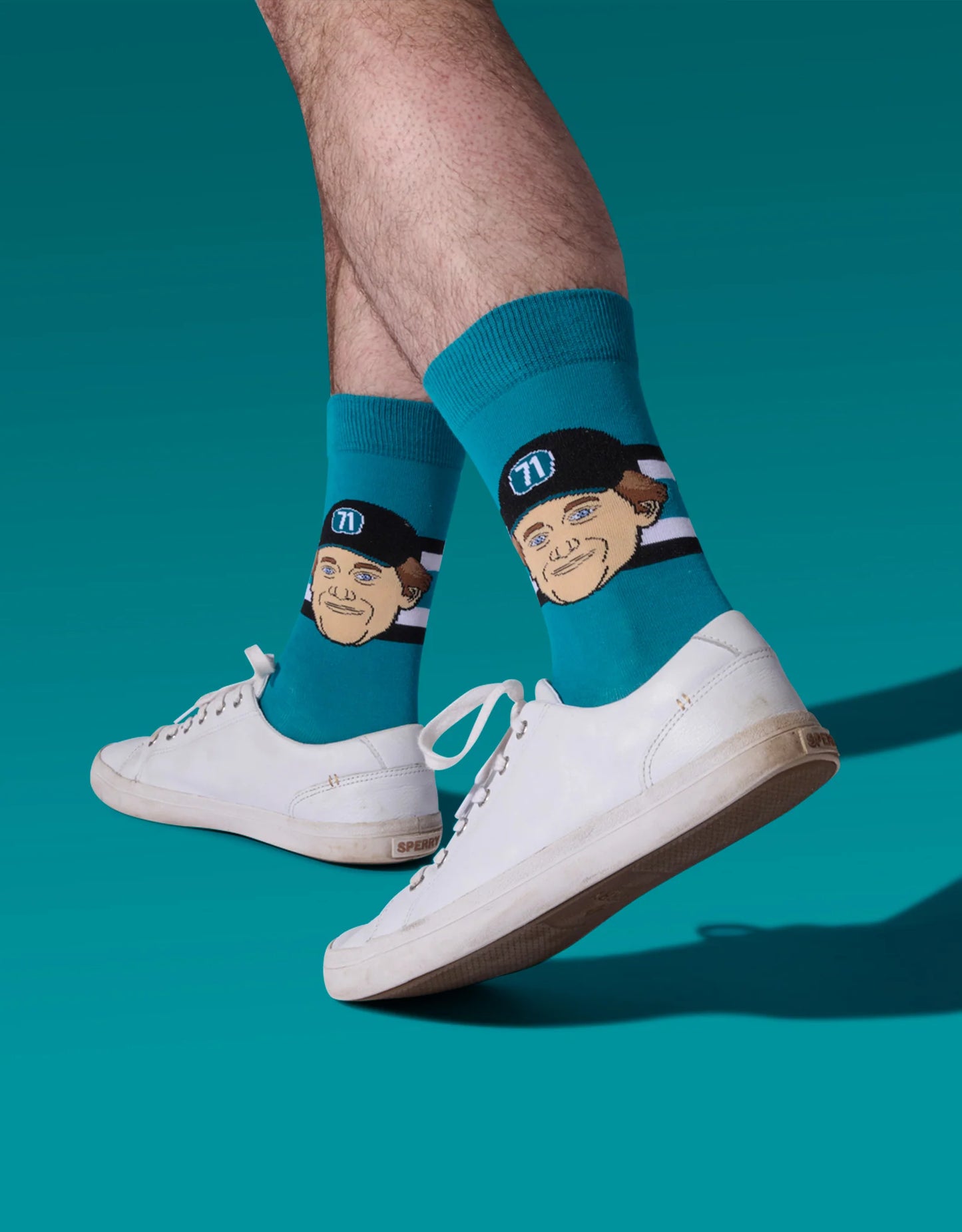 NHLPA Player Socks Macklin Celebrini Rookie Sharks