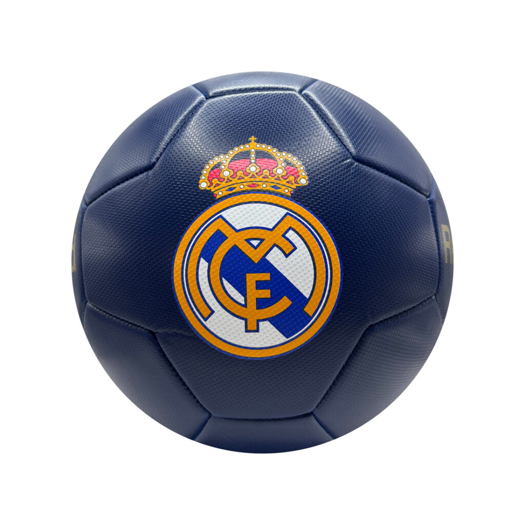La Liga Soccer Ball Navy and Gold Club Crest Real Madrid CF