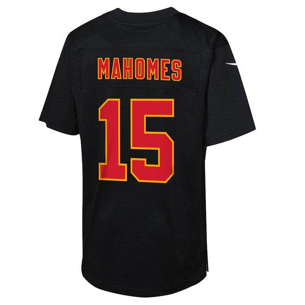NFL Youth Player Fashion Jersey Super Bowl LIX Carbon Black Patrick Mahomes Chiefs
