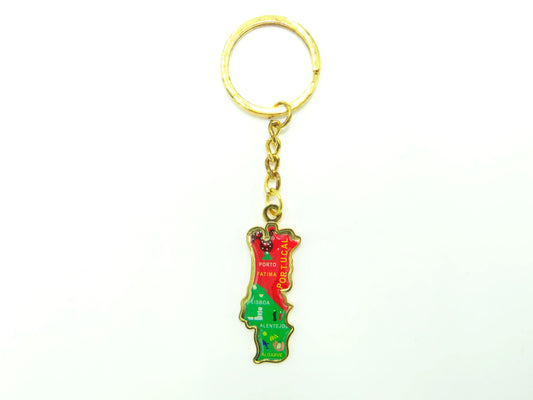 Country Map Keychain Portugal