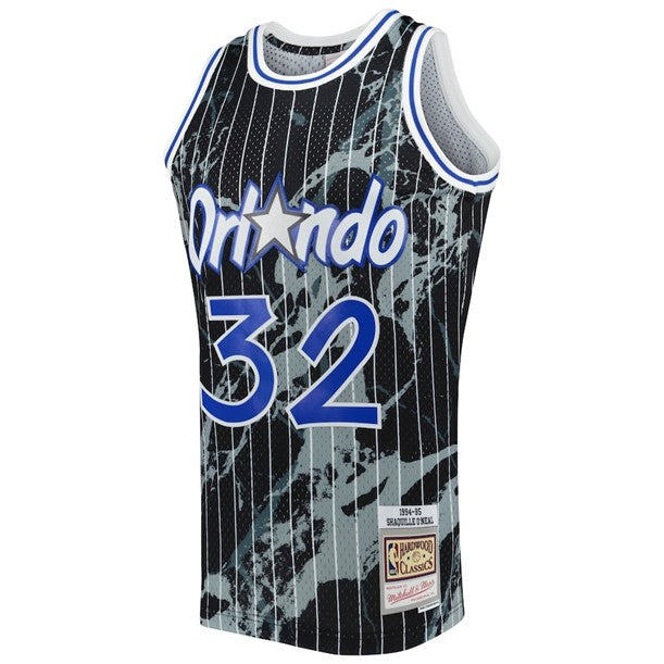 NBA Hardwood Classics Player Team Marble 1994-95 Swingman Jersey Shaquille O'Neal Magic (Black)