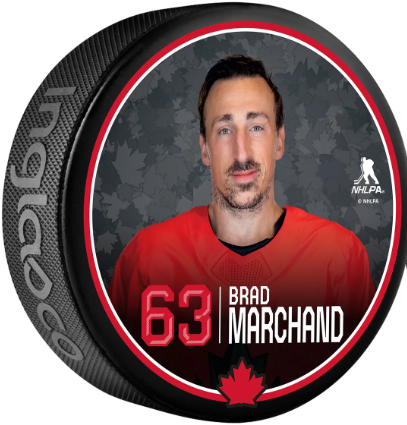 Hockey Canada Player Photo Puck 2026 Olympics Brad Marchand Team Canada