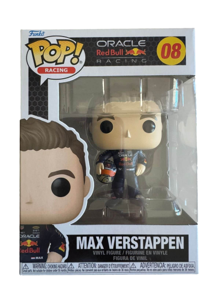 Formula One Pop! Figure Max Verstappen W/ Helmet Oracle Redbull Racing #08