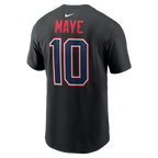 NFL Player T-Shirt Carbon Name And Number Drake Maye Patriots