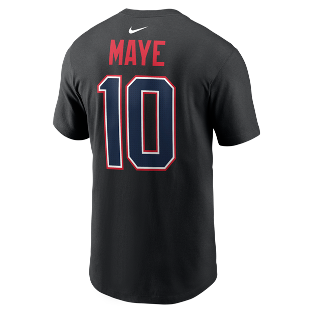 NFL Player T-Shirt Carbon Name And Number Drake Maye Patriots