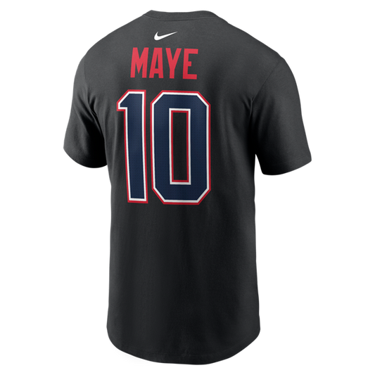 NFL Player T-Shirt Carbon Name And Number Drake Maye Patriots