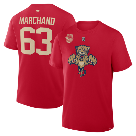 NHL Player T-Shirt Authentic Stack Winter Classic Brad Marchand Panthers