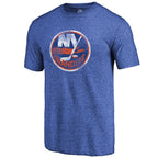 NHL T-Shirt Tri-Blend Distressed Primary Logo Islanders