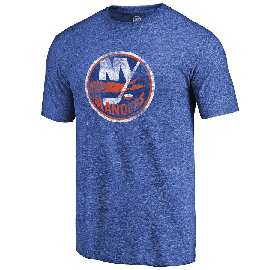NHL T-Shirt Tri-Blend Distressed Primary Logo Islanders
