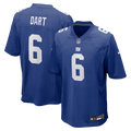NFL Player Game Jersey Rush Blue Jaxson Dart Giants
