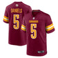 NFL Player Game Jersey Home Jayden Daniels Commanders