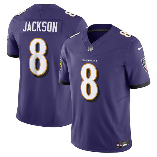 NFL Player F.U.S.E. Limited Jersey Home Purple Lamar Jackson Ravens