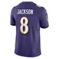 NFL Player F.U.S.E. Limited Jersey Home Purple Lamar Jackson Ravens