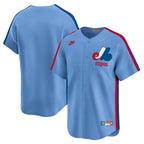MLB Limited Cooperstown Jersey Blank Road Expos