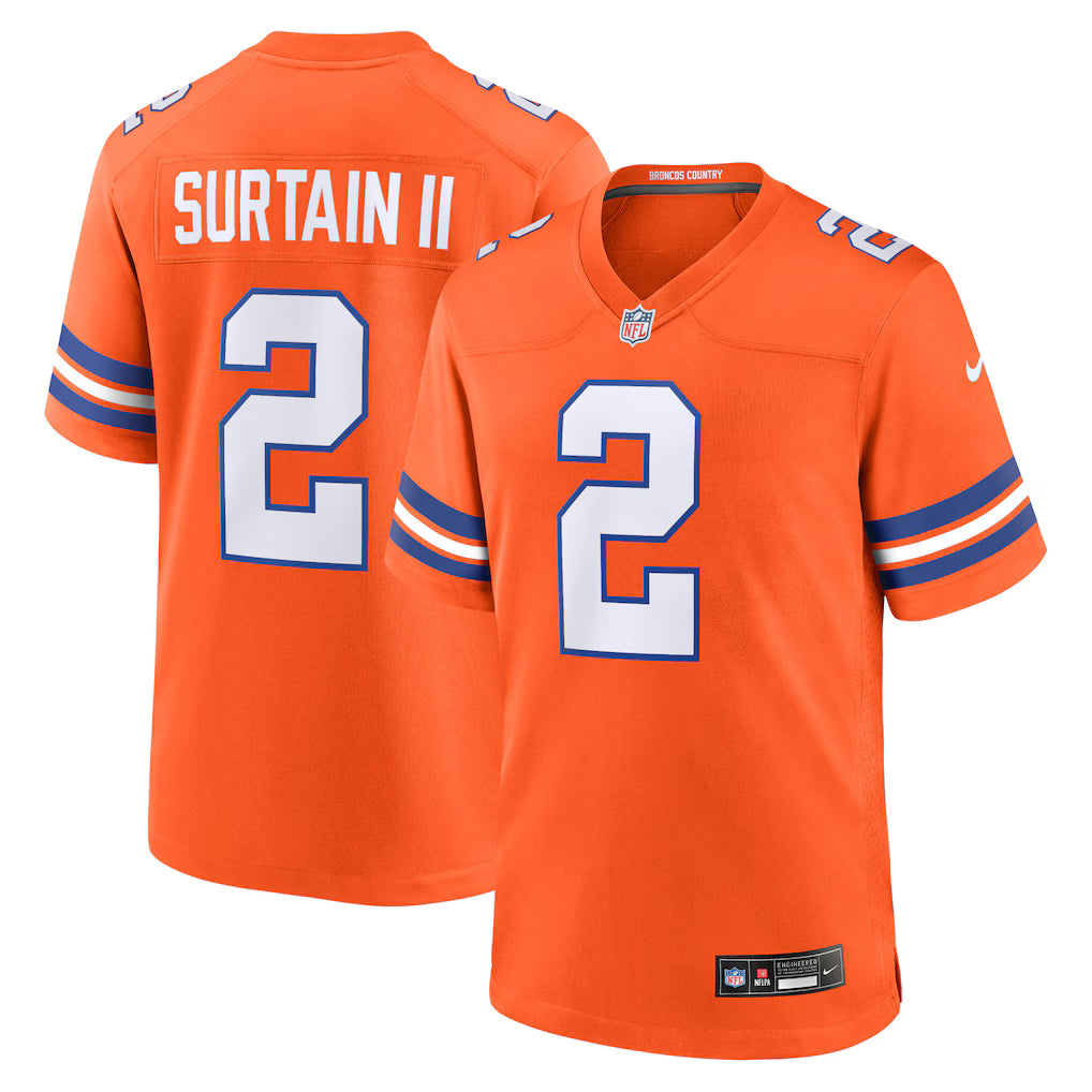 NFL Player Game Jersey Alt 2 Patrick Surtain II Broncos