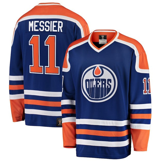 NHL Alumni Player Replica Breakaway Jersey Home Mark Messier Oilers