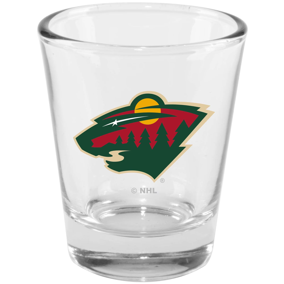 NHL Shot Glass 2oz Wild