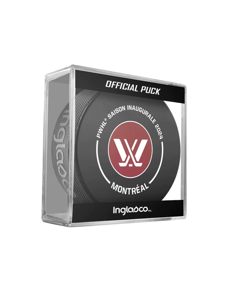 PWHL Game Puck Inaugural Season 2024 Montreal