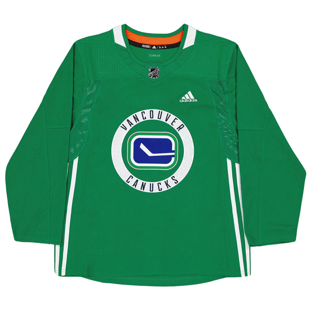 NHL Authentic Practice Jersey Blank Kelly Green Canucks