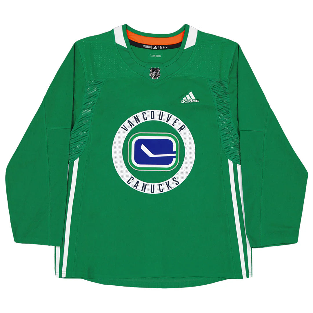 NHL Authentic Practice Jersey Blank Kelly Green Canucks