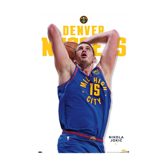 NBA Player Wall Poster Nikola Jokic 2023 Nuggets