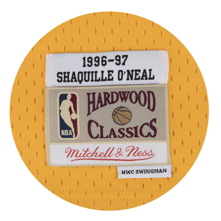 NBA Hardwood Classics Player 1996-97 Swingman Jersey Shaquille O'Neal Lakers (Gold)