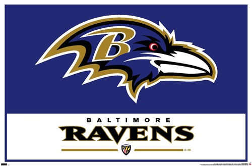 NFL Wall Poster Logo Ravens