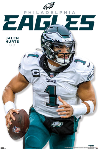 NFL Player Wall Poster Jalen Hurts Eagles